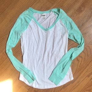 PINK Baseball Longsleeve Tee